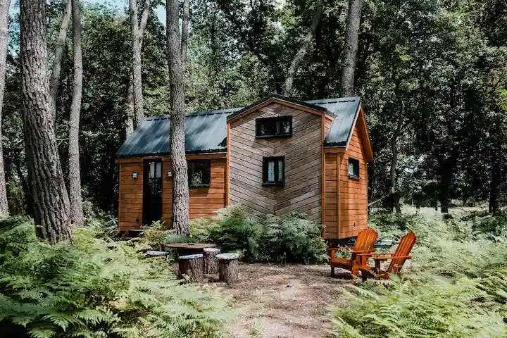 Tiny house dans la forêt